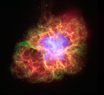 Photo of the Death of a Star in Crab Nebula
