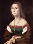 Photo of a Portrait of a Young Woman Named La Muta, by Raphael