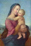 Photo of a Woman Holding a Baby, Tempi Madonna by Raphael