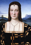 Photo of a Portrait of Elisabetta Gonzaga Wearing a Scorpion Diadem, by Raphael Sanzio