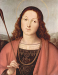 Photo of a Painting of St Sebastian Holding an Arrow by Raphael