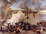 Photo of the Destruction of the Temple of Jerusalem by Francesco Hayez