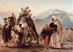 Photo of the Meeting of Jacob and Esau by a Camel