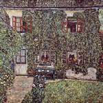 Photo of a House Covered in Ivy Forester’s House in Waeissenbach at Attersee by Gustav Klimt