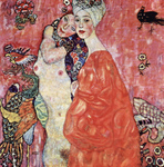 Photo of Two Women, One Nude, by Gustav Klimt