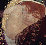 Photo of a Nude Woman With Long Red Hair, Danae by Gustav Klimt
