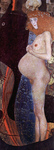 Photo of a Nude Red Haired Pregnant Woman in Profile, Hope I by Gustav Klimt