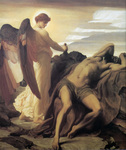 Photo of Elijah in the Wilderness by Frederic Lord Leighton