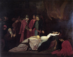 Photo of the Montagues and Capulets Over the Dead Bodies of Romeo and Juliet