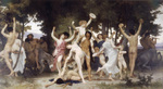Photo of Nude Men, Women and Centaurs Dancing, the Youth of Bacchus, by William-Adolphe Bouguereau