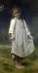Photo of a Girl Holding Her Dress Out, The Curtsey by William-Adolphe Bouguereau