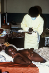 Lassa Fever Patient Receiving Treatment at the Segbwema, Sierra Leone Clinic