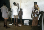 African Children Being Weighed On Scales